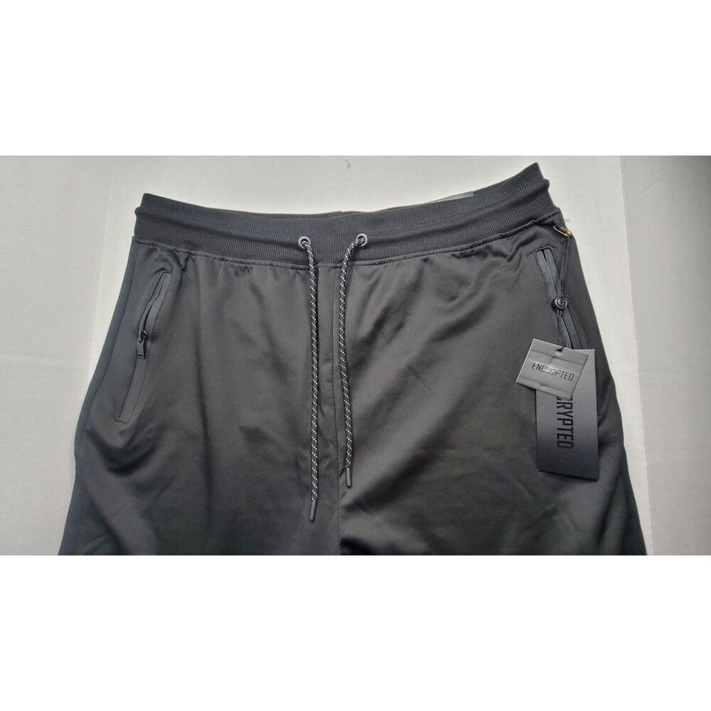 Encrypted Cargo Jogger Pants Mens 2X Black Zip Pockets Stretch NEW - Picture 5 of 13
